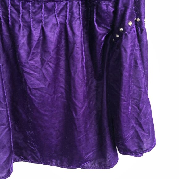 Roja Velvet Top Women Medium Purple Studded Velour Festival Castle Core Regal - Picture 16 of 16